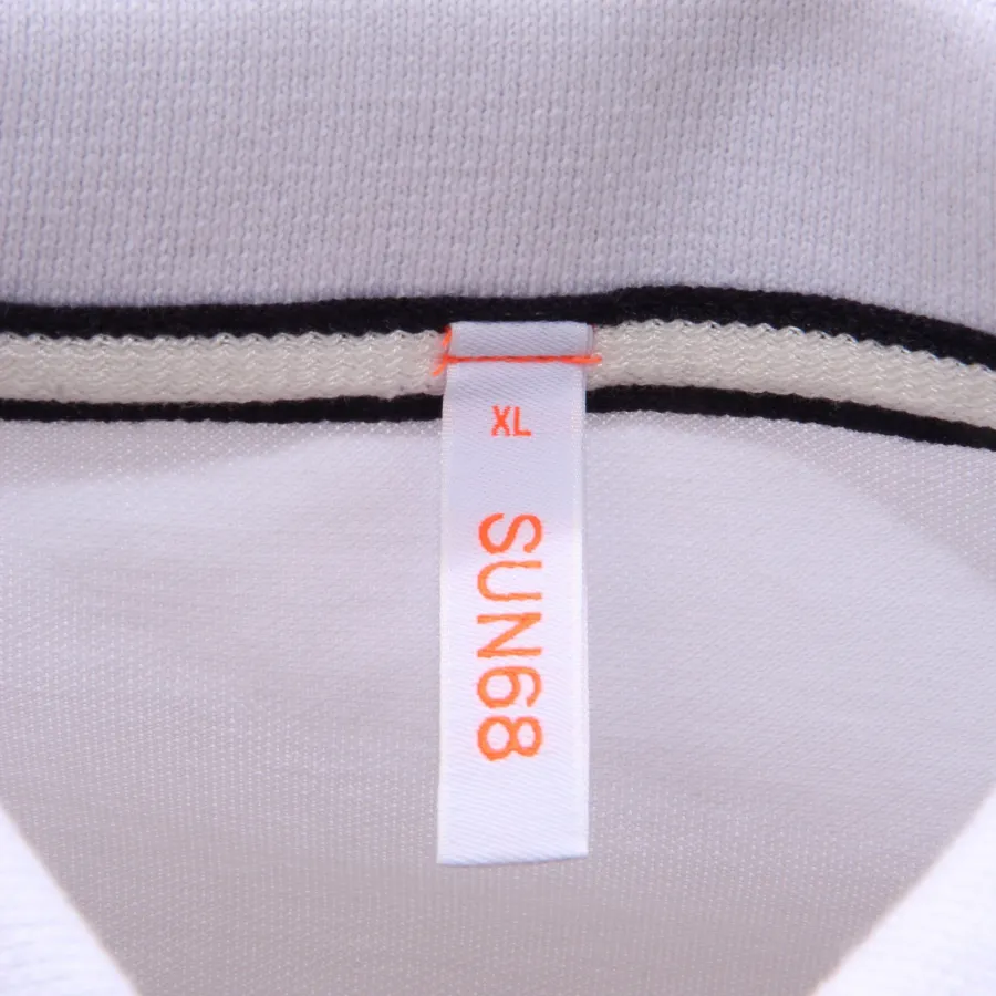 7856AF polo uomo SUN 68 white cotton polo-shirt man