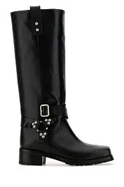Black leather El Paso Belt boots    