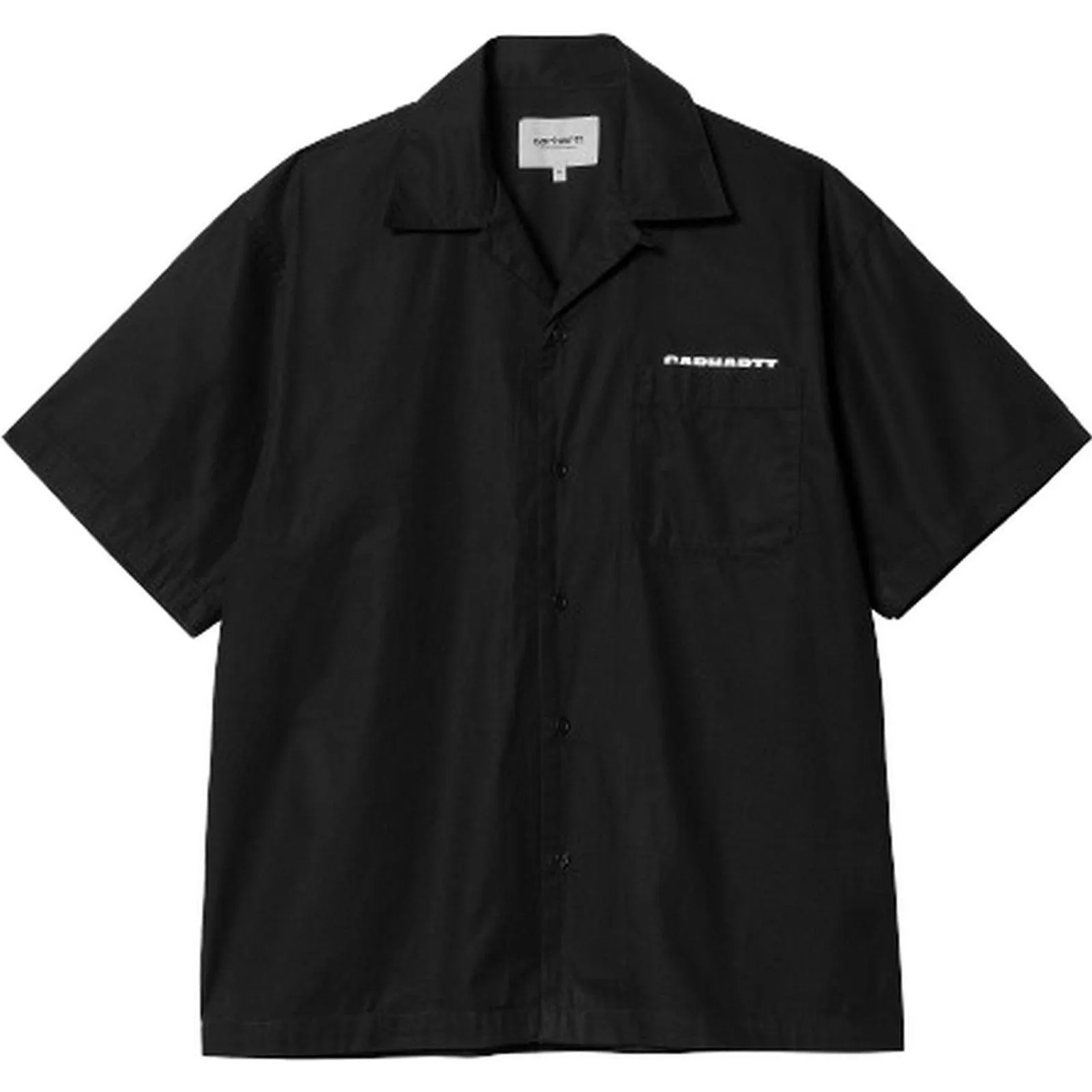Camicie casual Uomo Carhartt Wip - S/S Link Script Shirt - Nero
