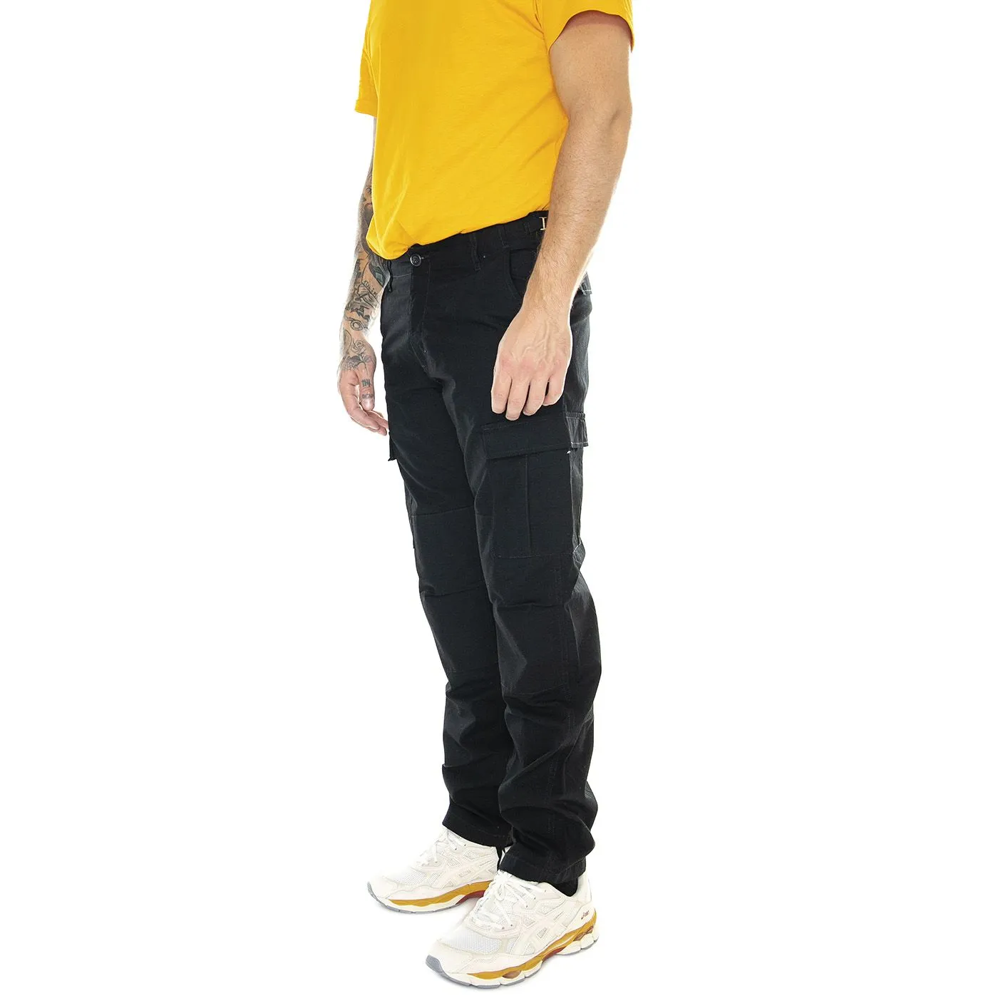 CARHARTT WIP Aviation Pant Black /rinsed - Pantaloni Uomo Neri    