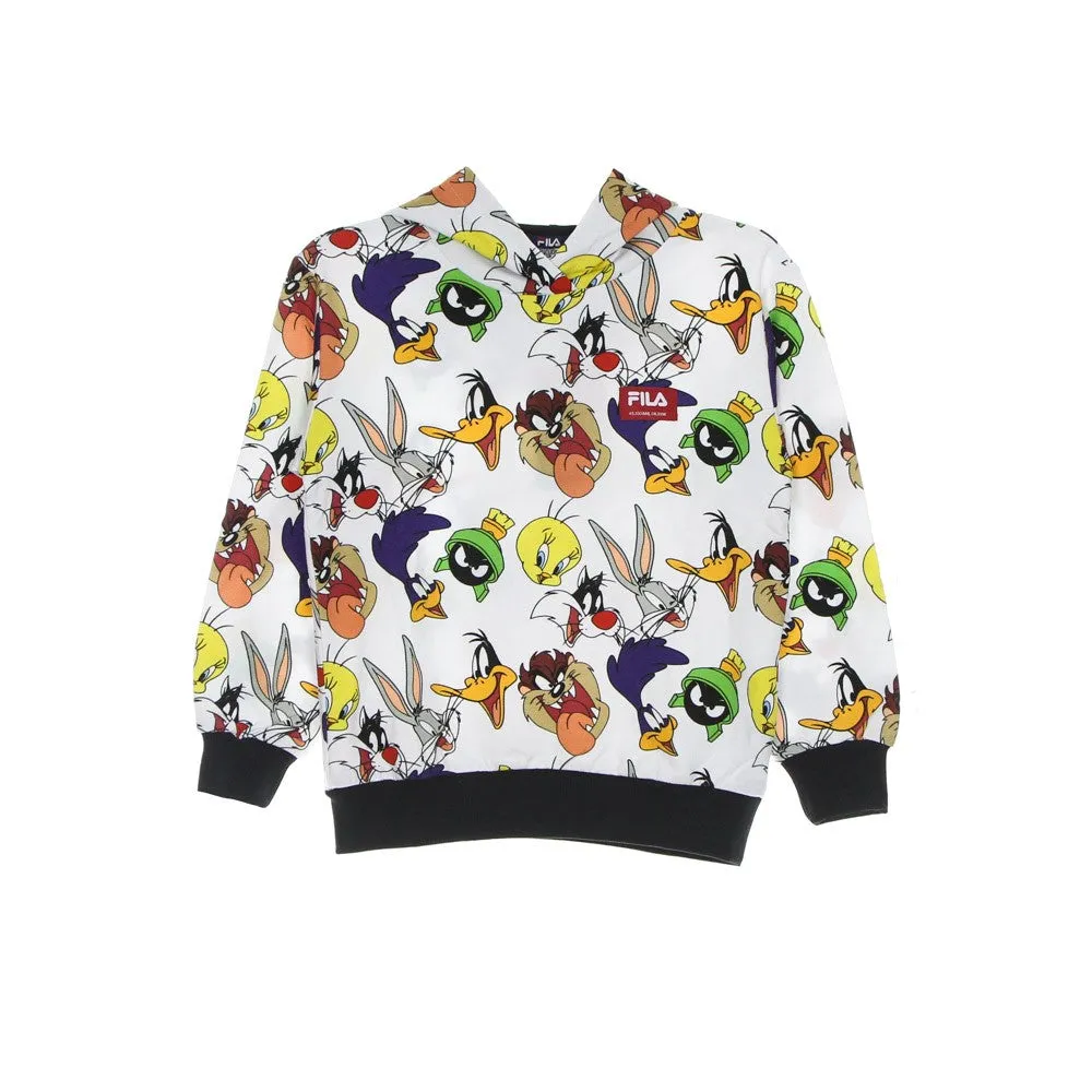 Felpa Leggera Cappuccio Bambino Leinefelde All Over Print Hoody X Looney Tunes Bright White