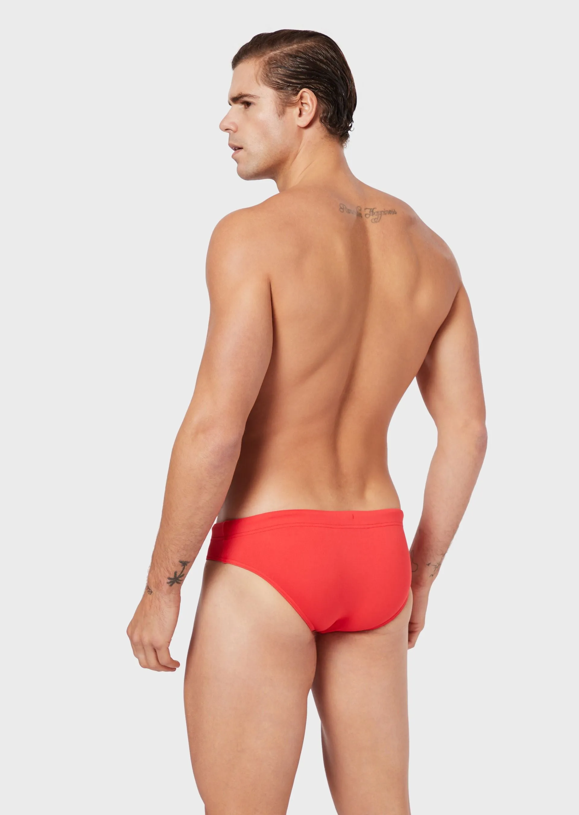 Jersey swim briefs / Red