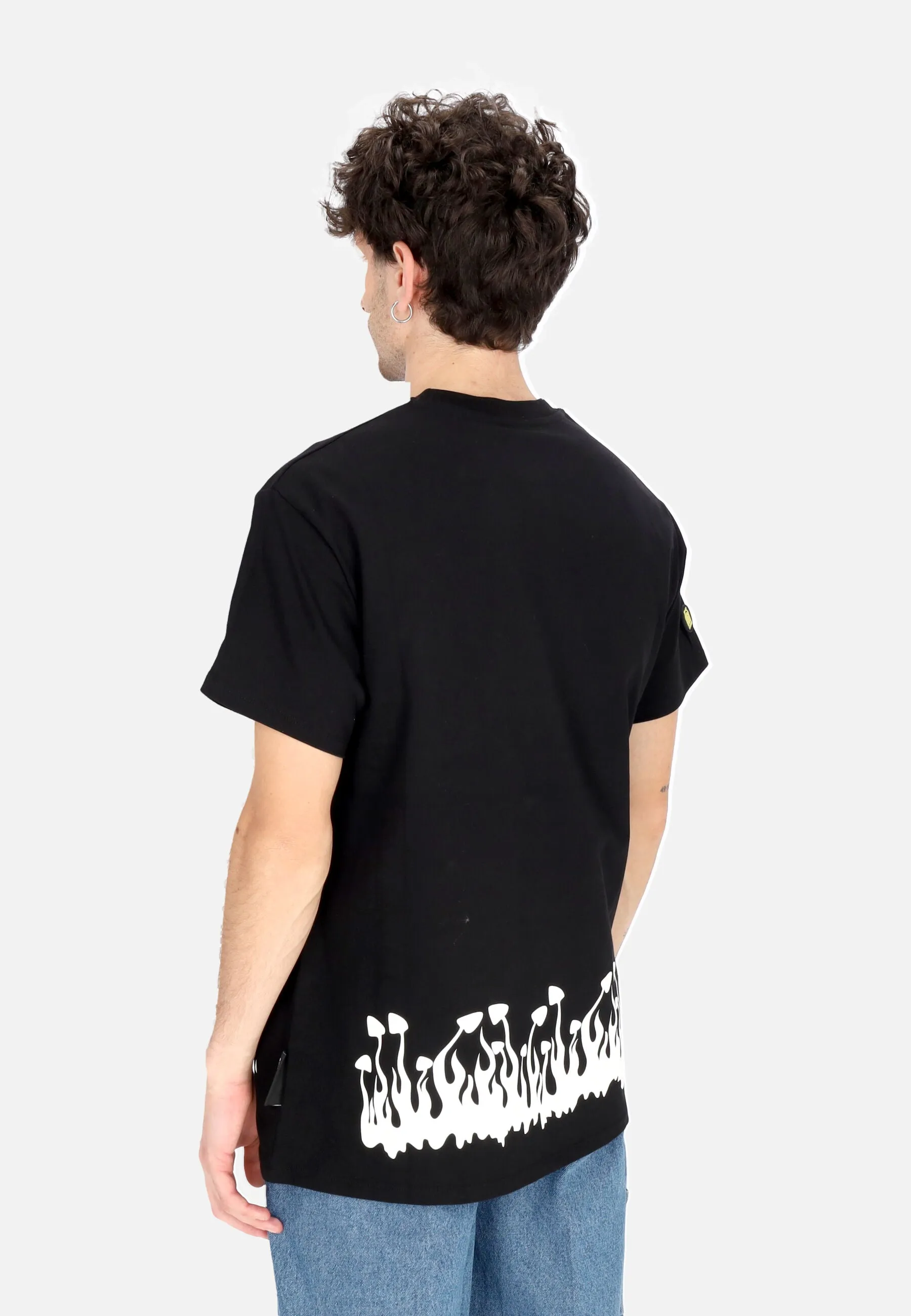 Maglietta Uomo Flame Tee Black