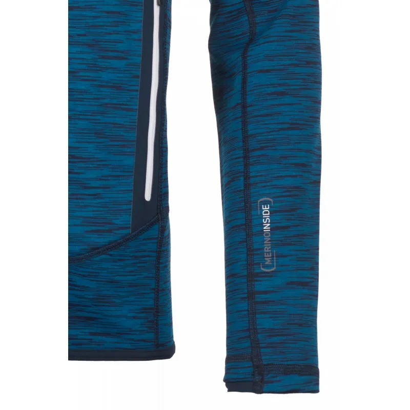 Ortovox FLEECE SPACE DYED HOODY M blue sea blend S