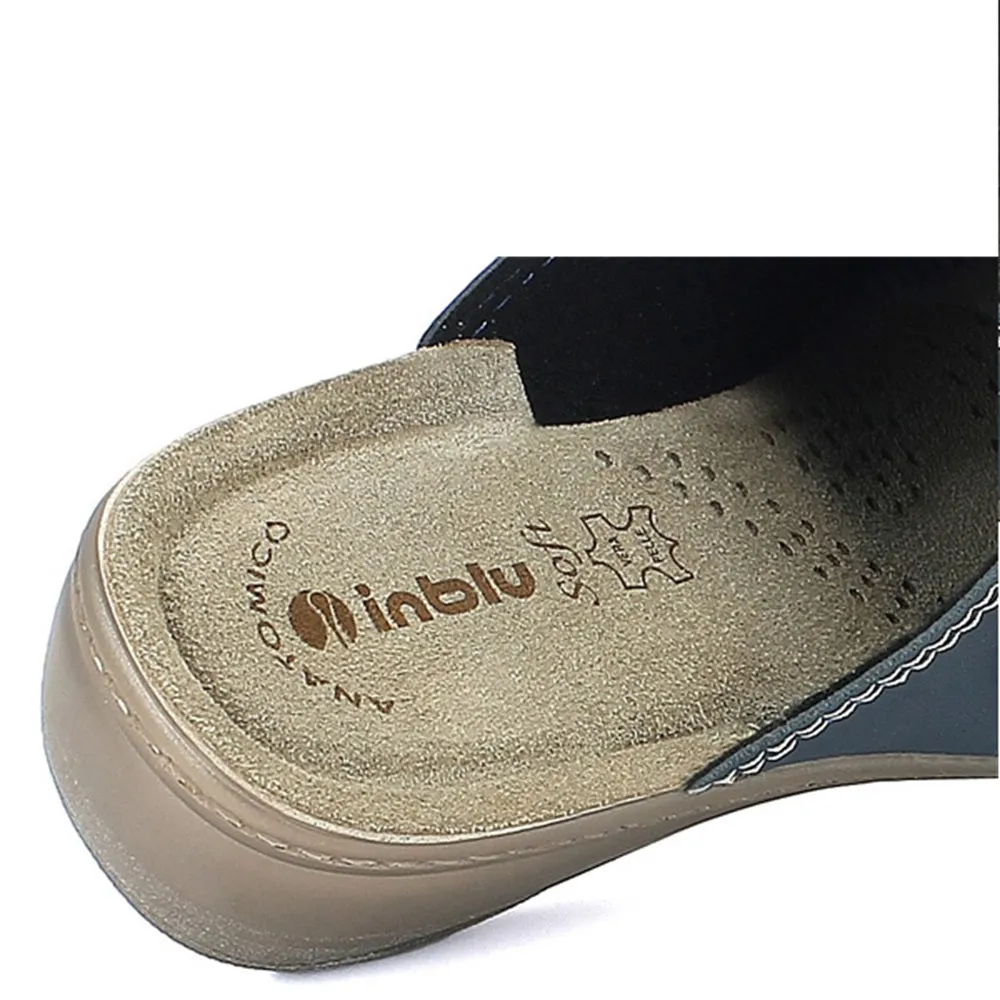Pantofole da Donna - INBLU Art. LY61 BLU CHIUSURA CON STRAPPO