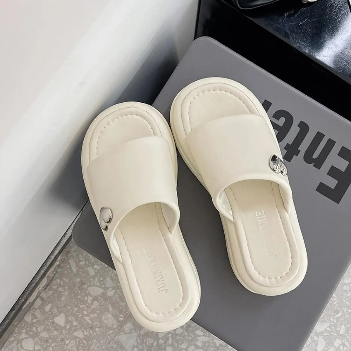 Piattaforma Donna Scarpe Pantofole estive Ciabatte Scarpe Donna Zeppe Tacco Donna Pantofole Eva Casuales Scarpe donna Piattaform