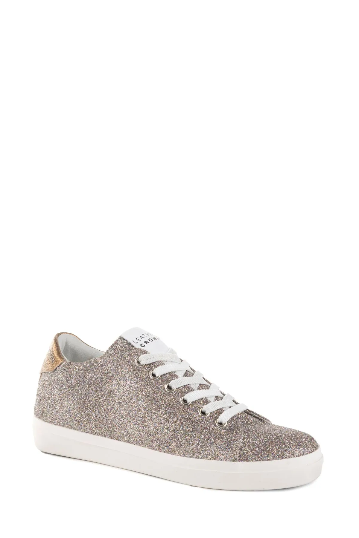 SNEAKER MULTICOLORE IN PELLE GLITTERATA