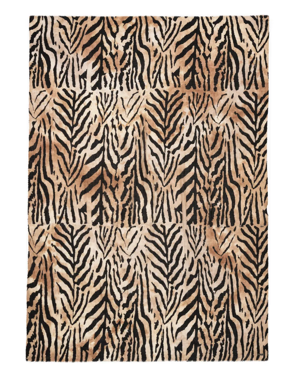     Stola in misto lana e cashmere in stampa animalier | Zebrina   