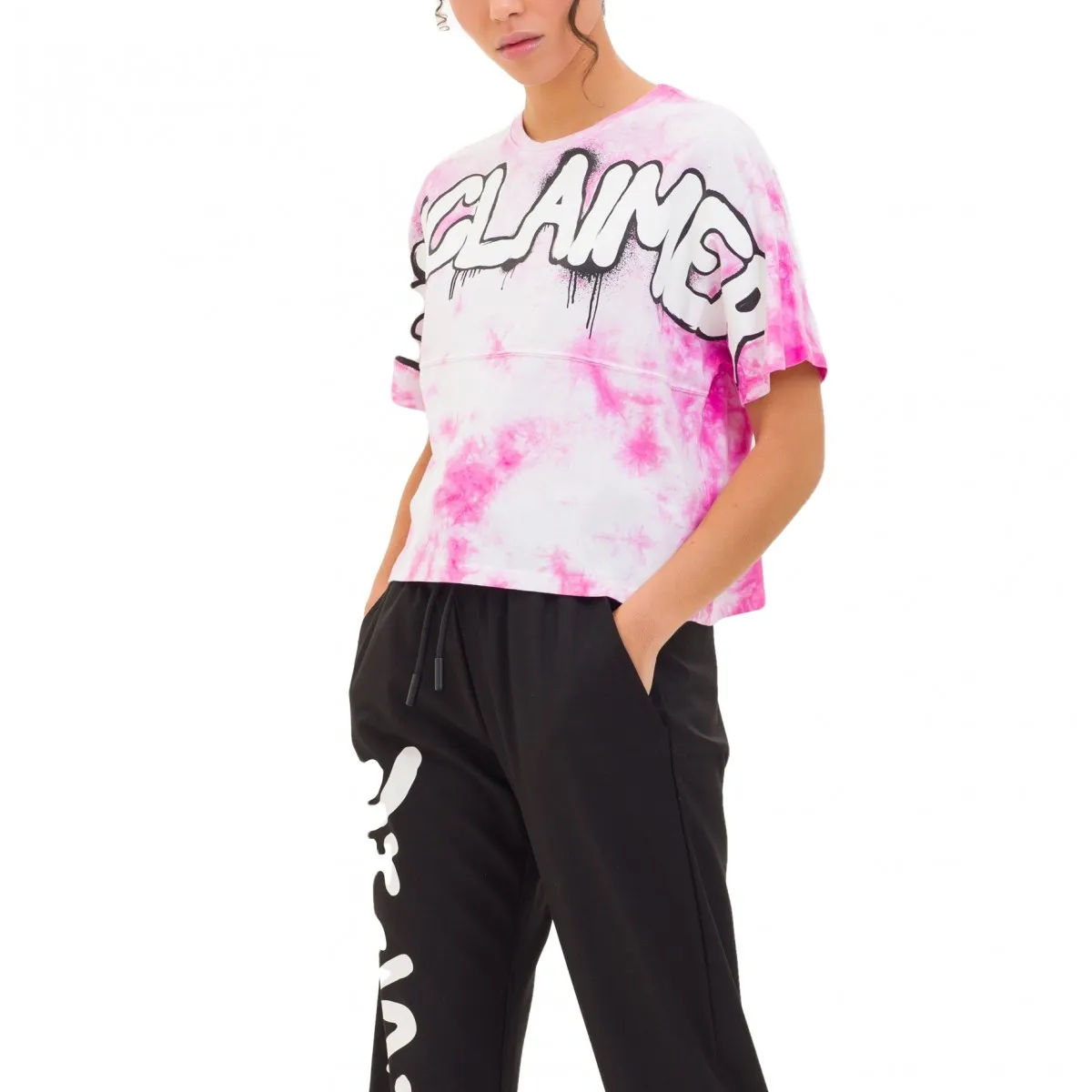 T-Shirt In Jersey Donna, Rosa